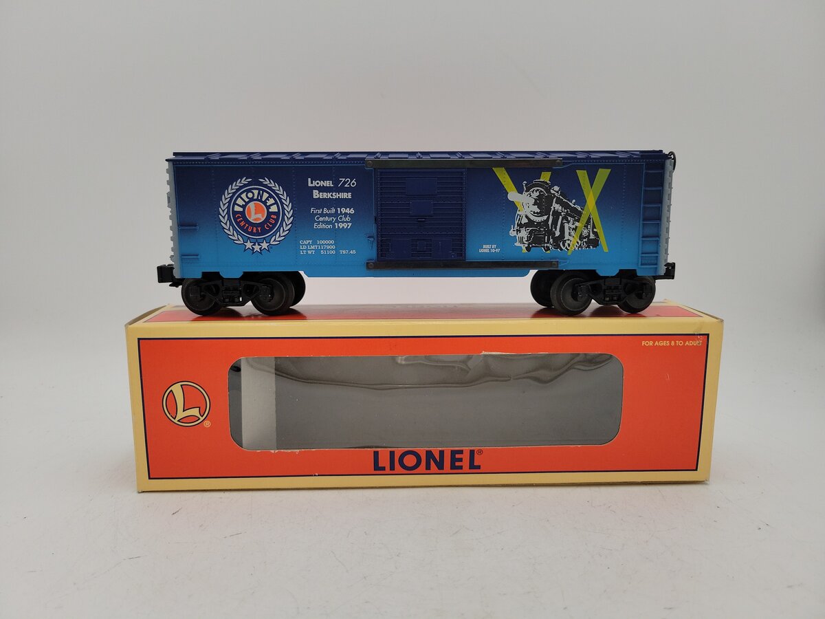 Lionel 6-29226 O Gauge Berkshire Century Club Boxcar #726 EX/Box