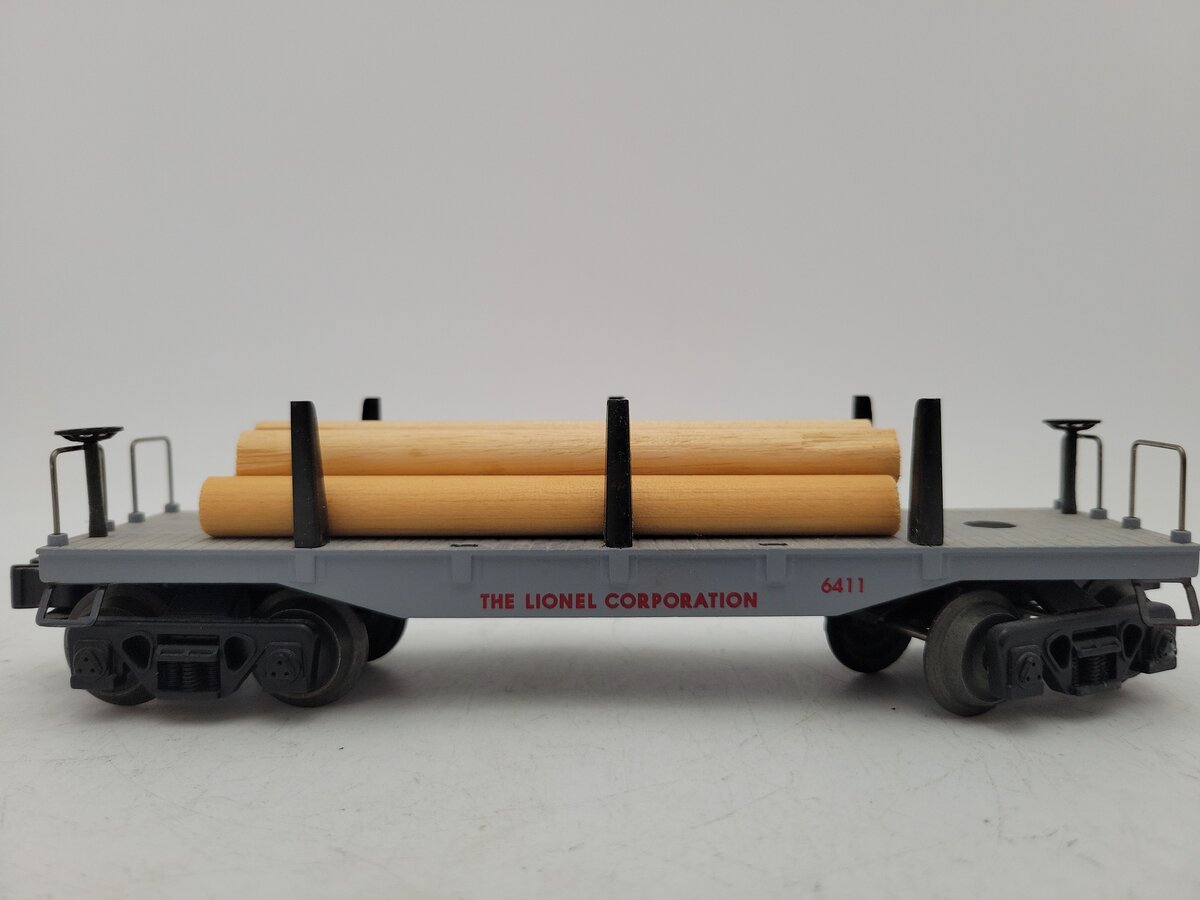 Lionel 6-16963 O Lionel Corporation Flatcar with Log Load #6411 VG/Box