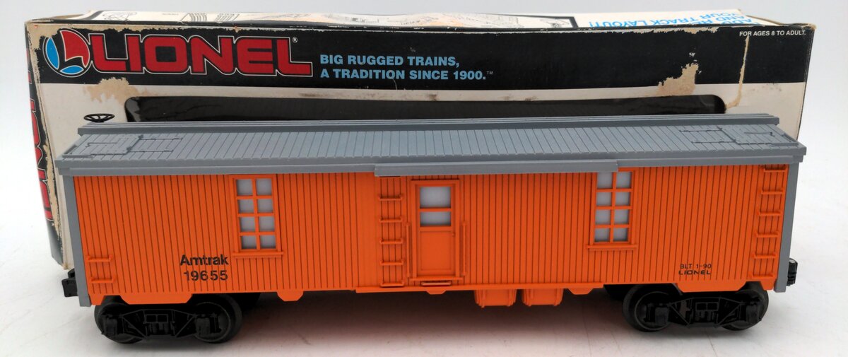 Lionel 6-19655 O Gauge Amtrak Tool Car with Lighted Interior EX/Box