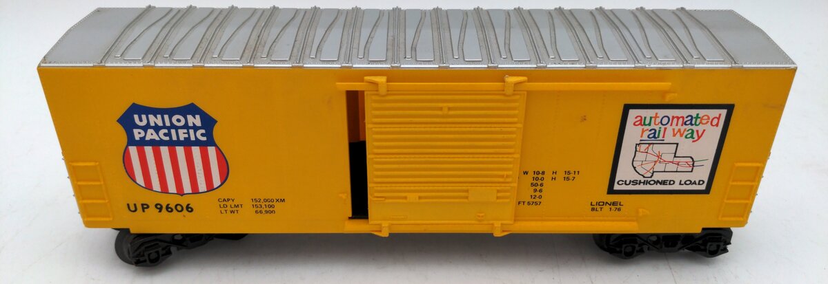 Lionel 6-9606 O Gauge Union Pacific Hi-Cube Boxcar EX/Box