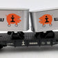 Lionel 6-9285 O Gauge Illinois Central Gulf Flatcar w/Vans VG/Box