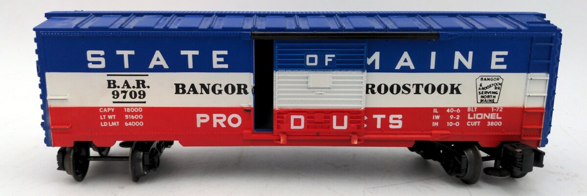 Lionel 6-9709 O Gauge State of Maine Box Car VG/Box