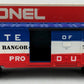 Lionel 6-9709 O Gauge State of Maine Box Car VG/Box