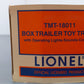 Lionel TMT-18011 Lionel Box Trailer Toy Truck W/Operating Lights/SoundsCoin Bank EX/Box