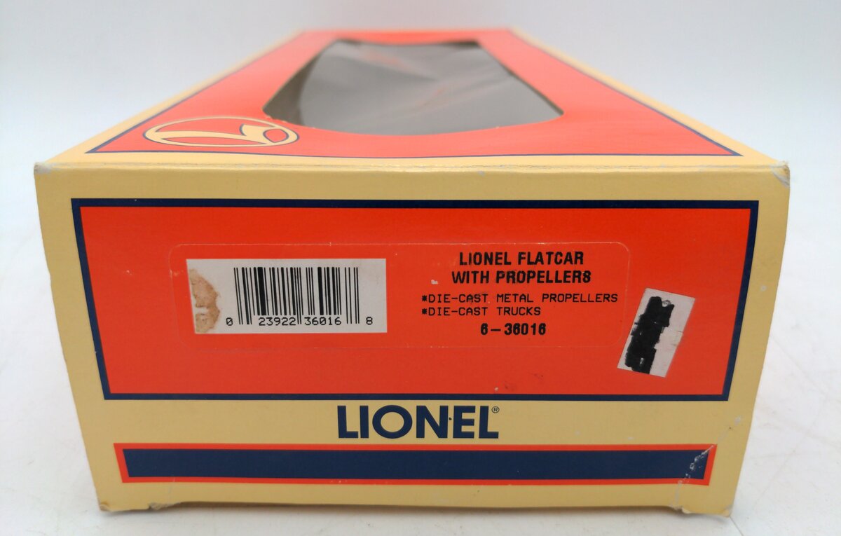 Lionel 6-36016 O Gauge Lionel Naval Support Flatcar w/ Propellers #6424 EX/Box