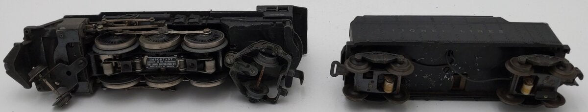 Lionel 675 Vintage O 2-6-2 K-4 Pacific Diecast Steam Locomotive & 2466WX Tender VG