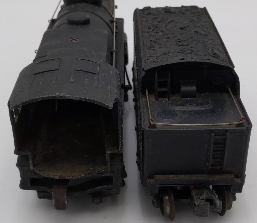 Lionel 675 Vintage O 2-6-2 K-4 Pacific Diecast Steam Locomotive & 2466WX Tender VG