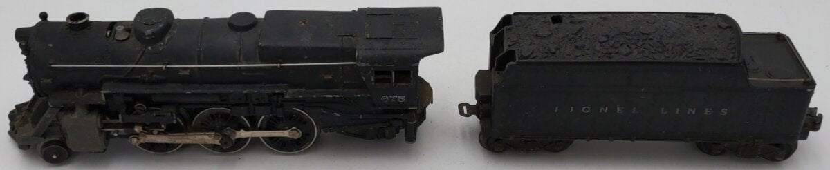 Lionel 675 Vintage O 2-6-2 K-4 Pacific Diecast Steam Locomotive & 2466WX Tender VG