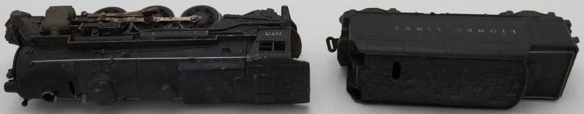 Lionel 675 Vintage O 2-6-2 K-4 Pacific Diecast Steam Locomotive & 2466WX Tender VG