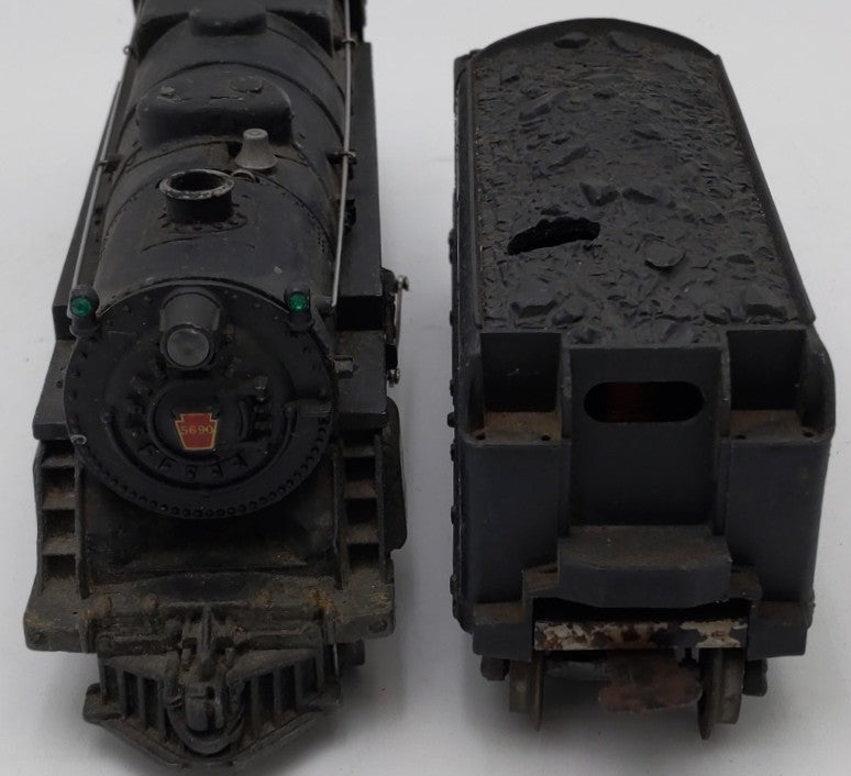 Lionel 675 Vintage O 2-6-2 K-4 Pacific Diecast Steam Locomotive & 2466WX Tender VG