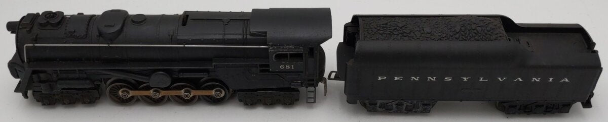 Lionel 681 Vintage O 6-8-6 Diecast S2 Steam Turbine Loco w/2671W Tender VG