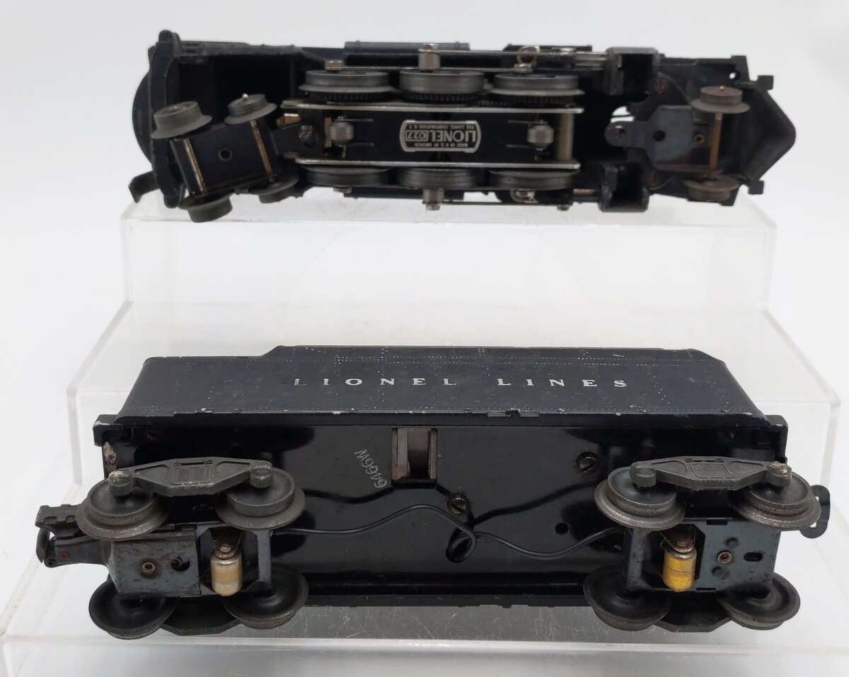 Lionel 2036 Vintage O 2-6-4 Steam Locomotive and 6466W Tender VG