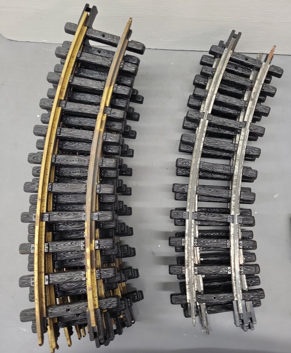 New Bright 375 G Gauge Electric Rail King Steam Train Set VG/Box