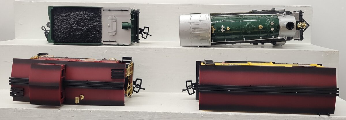 New Bright 375 G Gauge Electric Rail King Steam Train Set VG/Box