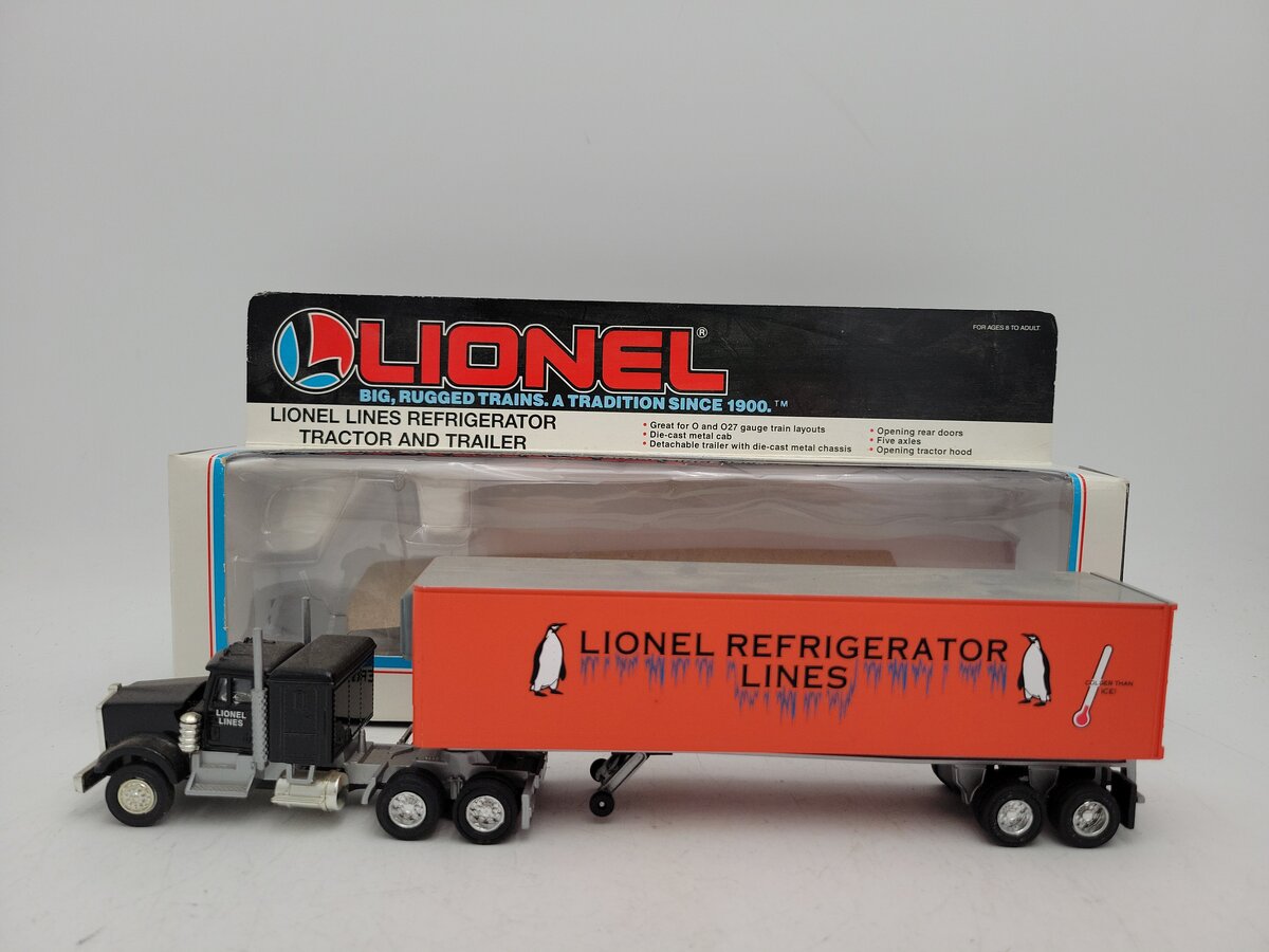 Lionel 6-12891 O Gauge Lionel Lines Refrigerator Tractor And Trailer VG/Box