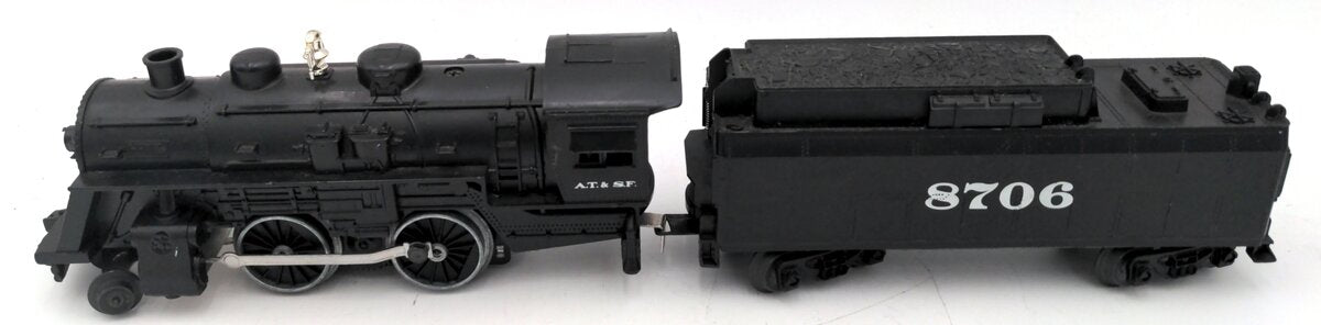 Lionel 6-18706 AT&SF 2-4-0 Steam Locomotive & Tender #8706 VG