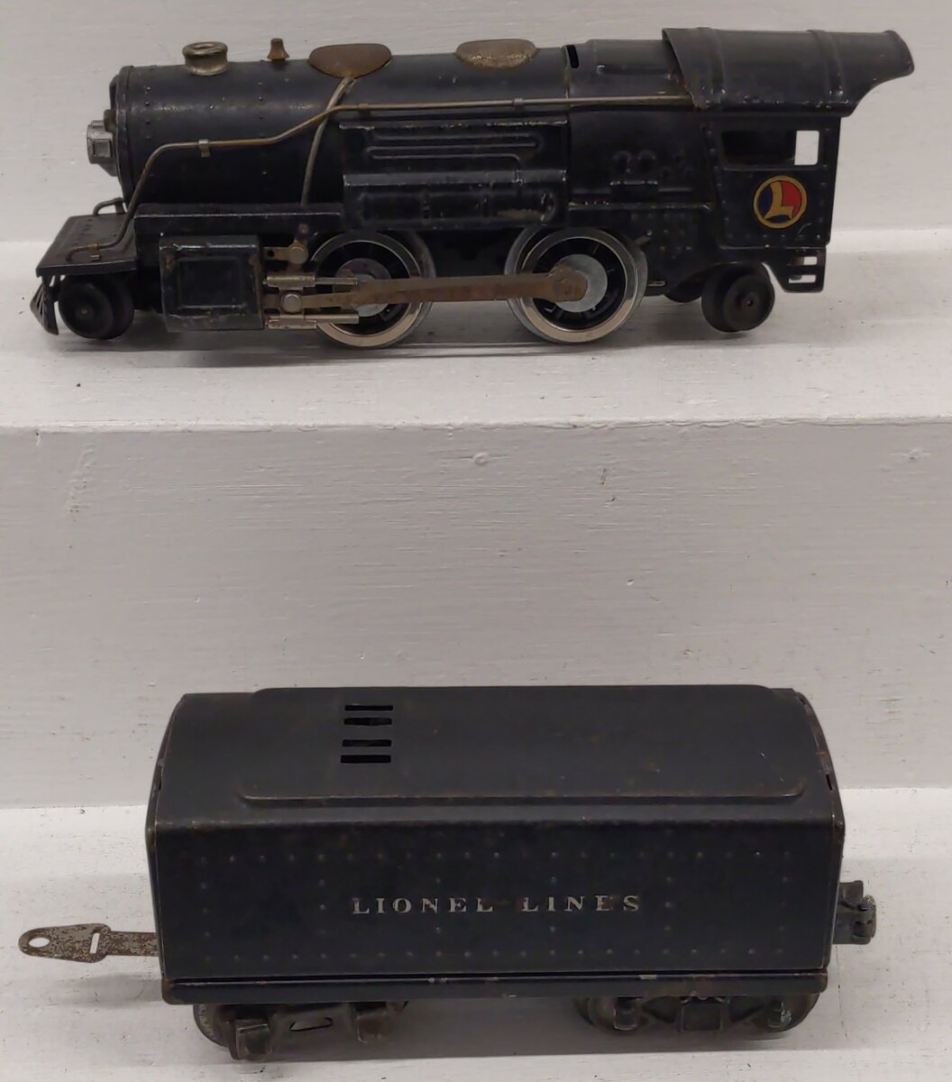 Lionel 259 Vintage O Prewar Lionel Lines 2-4-2 Steam Locomotive w/Tender