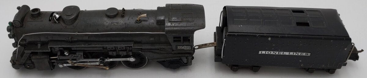 Lionel 225E VIntage O Prewar 2-6-2 Gray Steam Locomotive