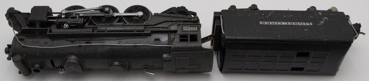 Lionel 225E VIntage O Prewar 2-6-2 Gray Steam Locomotive