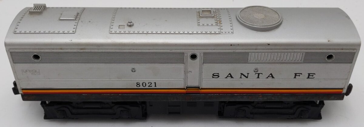 Lionel 6-8021 Santa Fe Alco Non-Powered B-Unit Diesel Locomotive VG