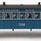 Lionel 6-7215 O Gauge Baltimore & Ohio Illuminated Coach Passenger Car EX