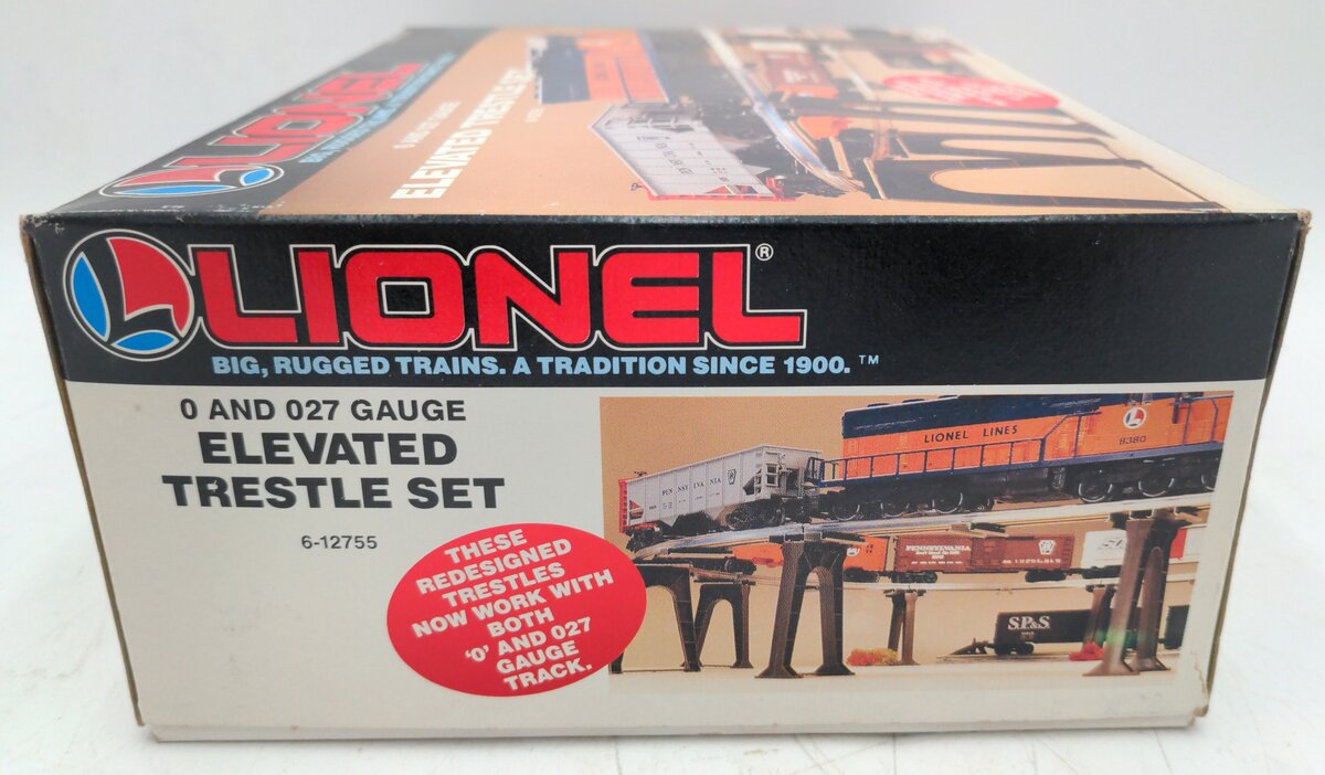 Lionel 6-12755 O Gauge Elevated Trestle Set (Set of 10) EX/Box