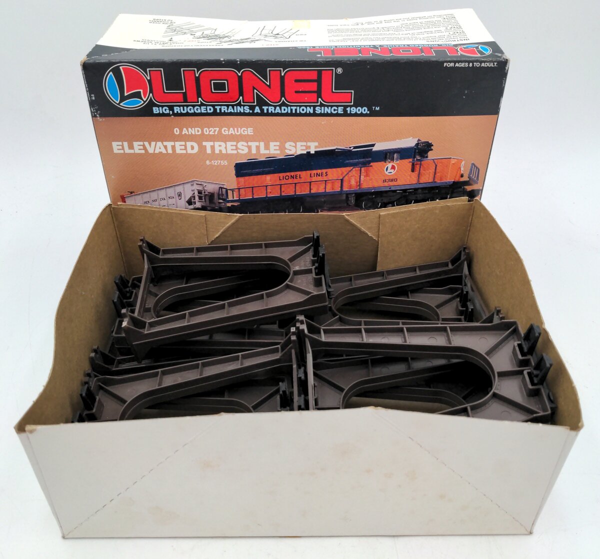 Lionel 6-12755 O Gauge Elevated Trestle Set (Set of 10) EX/Box