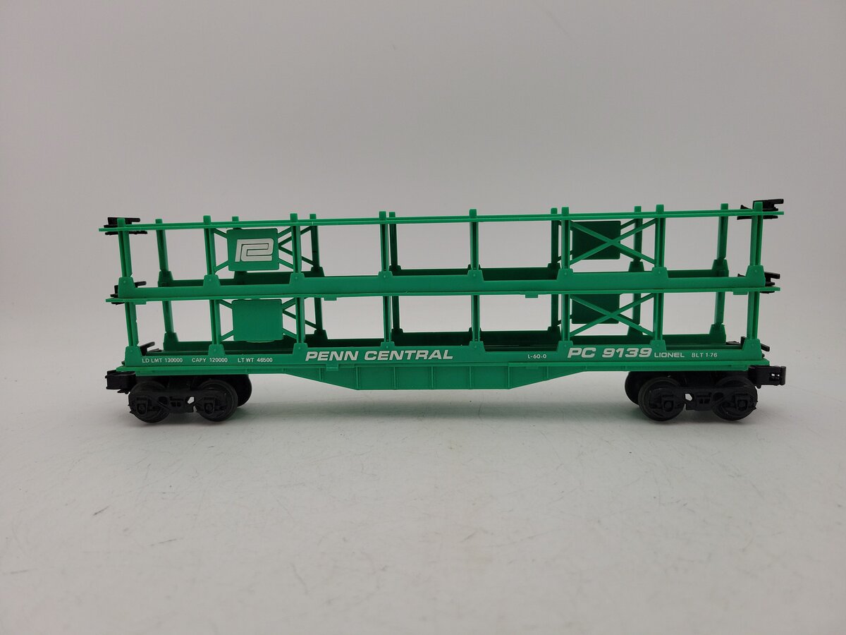 Lionel 6-9139 O Gauge Penn Central 3-Tier Auto Carrier Car EX/Box