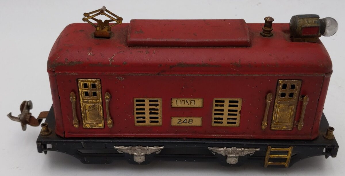 Lionel 248 Vintage O Prewar 0-4-0 Tinplate Powered Electric Locomotive