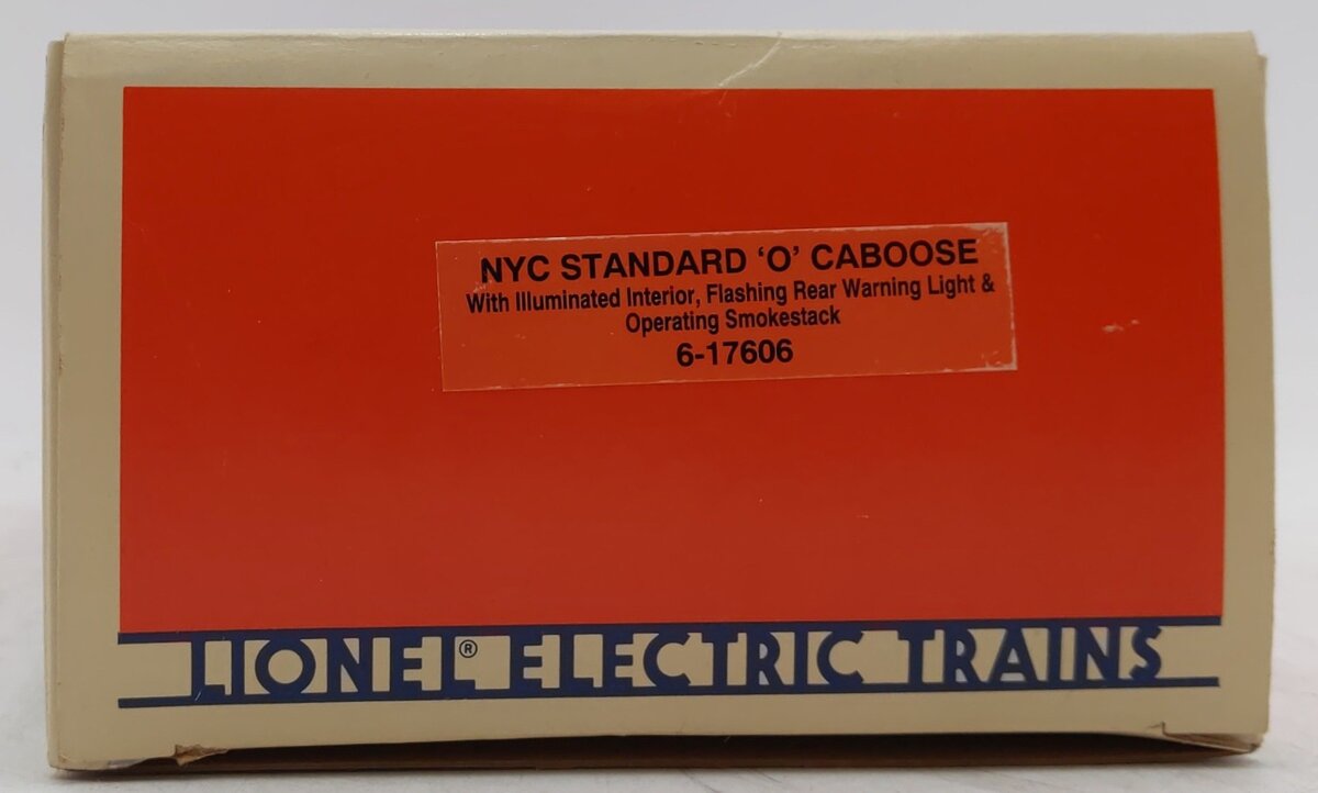 Lionel 6-17606 O Gauge New York Central Illuminated Caboose w/ Smoke LN/Box