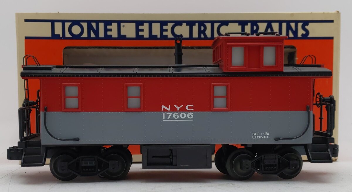 Lionel 6-17606 O Gauge New York Central Illuminated Caboose w/ Smoke LN/Box