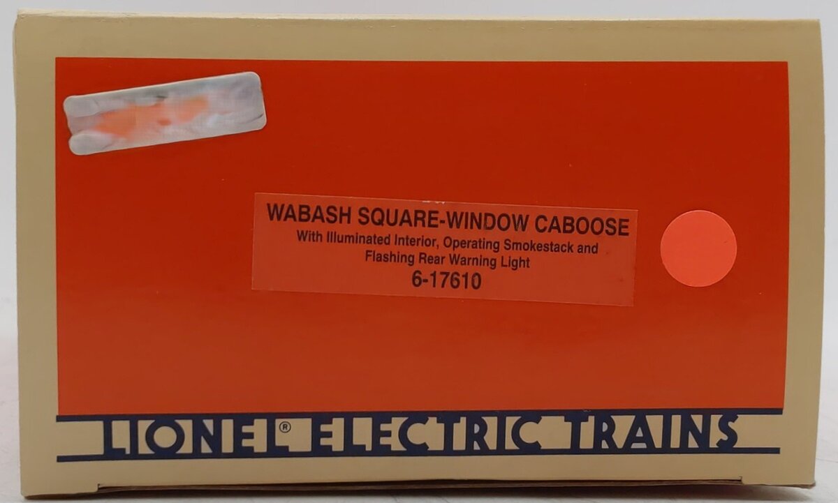 Lionel 6-17610 O Gauge Wabash Steelside Smoking Caboose #17610 LN/Box
