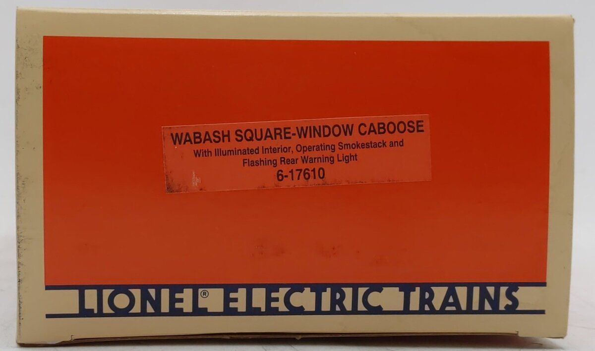 Lionel 6-17610 O Gauge Wabash Steelside Smoking Caboose #17610 LN/Box