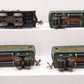 Lionel 252 O Tinplate Prewar Electric Locomotive & Passenger Cars: 607, 608 [4] VG