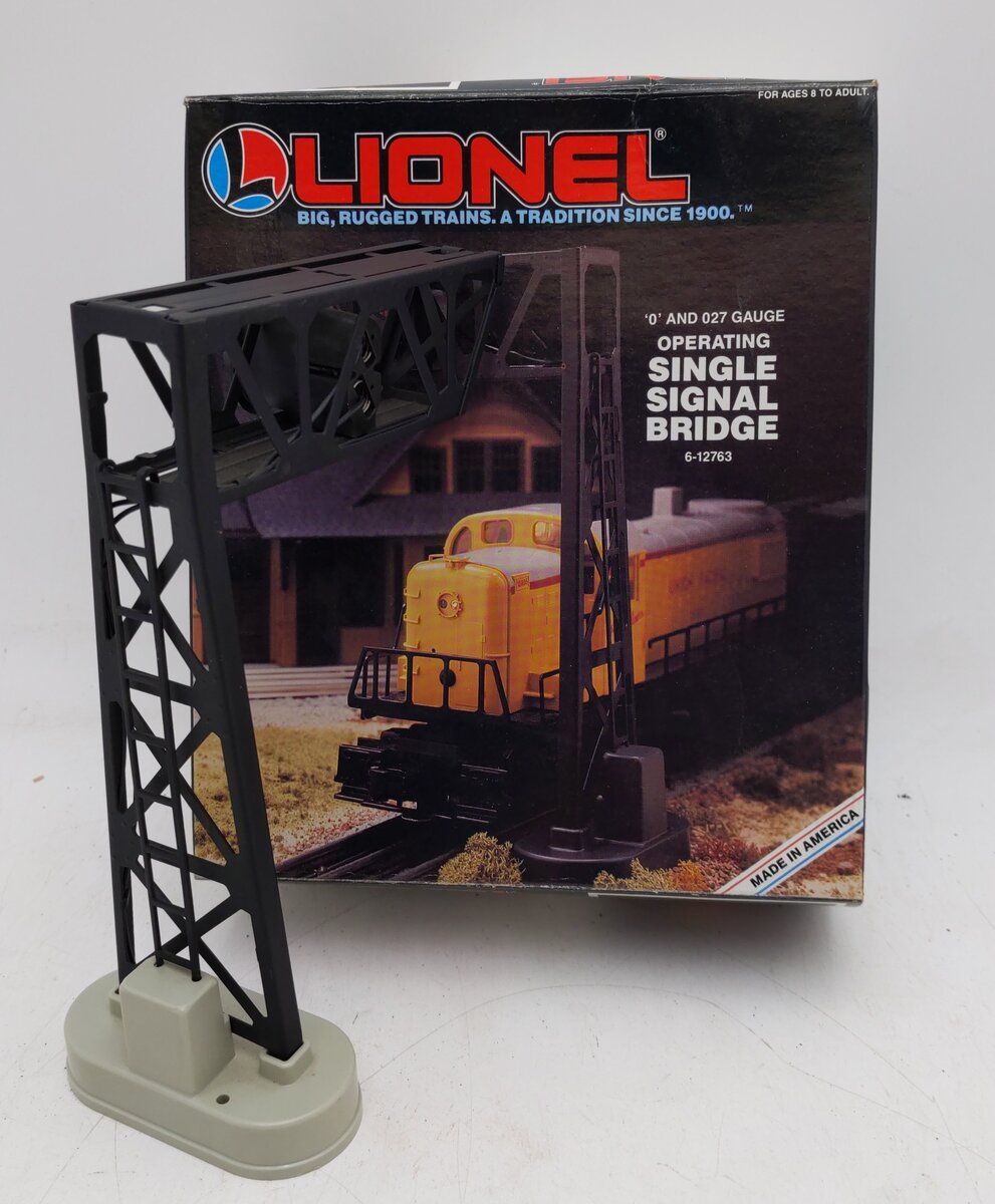 Lionel 6-12763 O/O27 Gauge Single Signal Bridge LN/Box