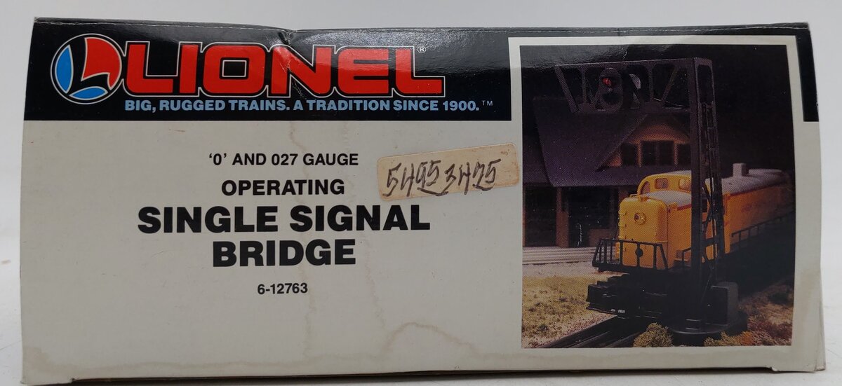 Lionel 6-12763 O/O27 Gauge Single Signal Bridge LN/Box