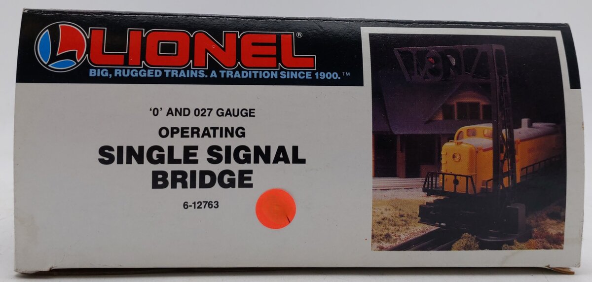 Lionel 6-12763 O/O27 Gauge Single Signal Bridge LN/Box