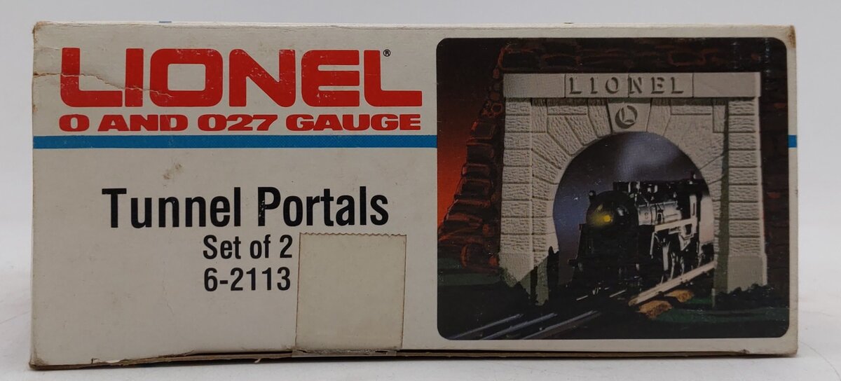 Lionel 6-12896 O Scale Gray Plastic Tunnel Portals (Pack of 2) LN/Box