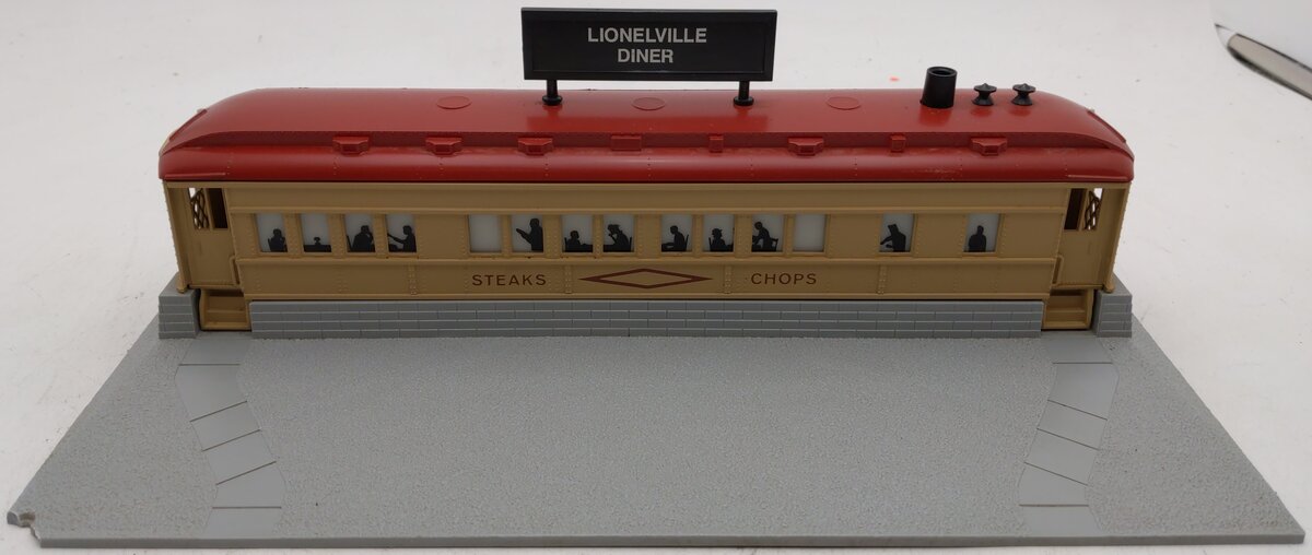 Lionel 6-12722 O Gauge Illuminated Roadside Diner w/Smoke Stack EX