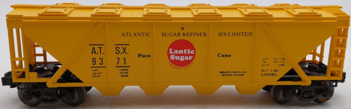 Lionel 6-9371 O Gauge Atlantic Sugar Refineries Lantic Sugar Hopper EX/Box