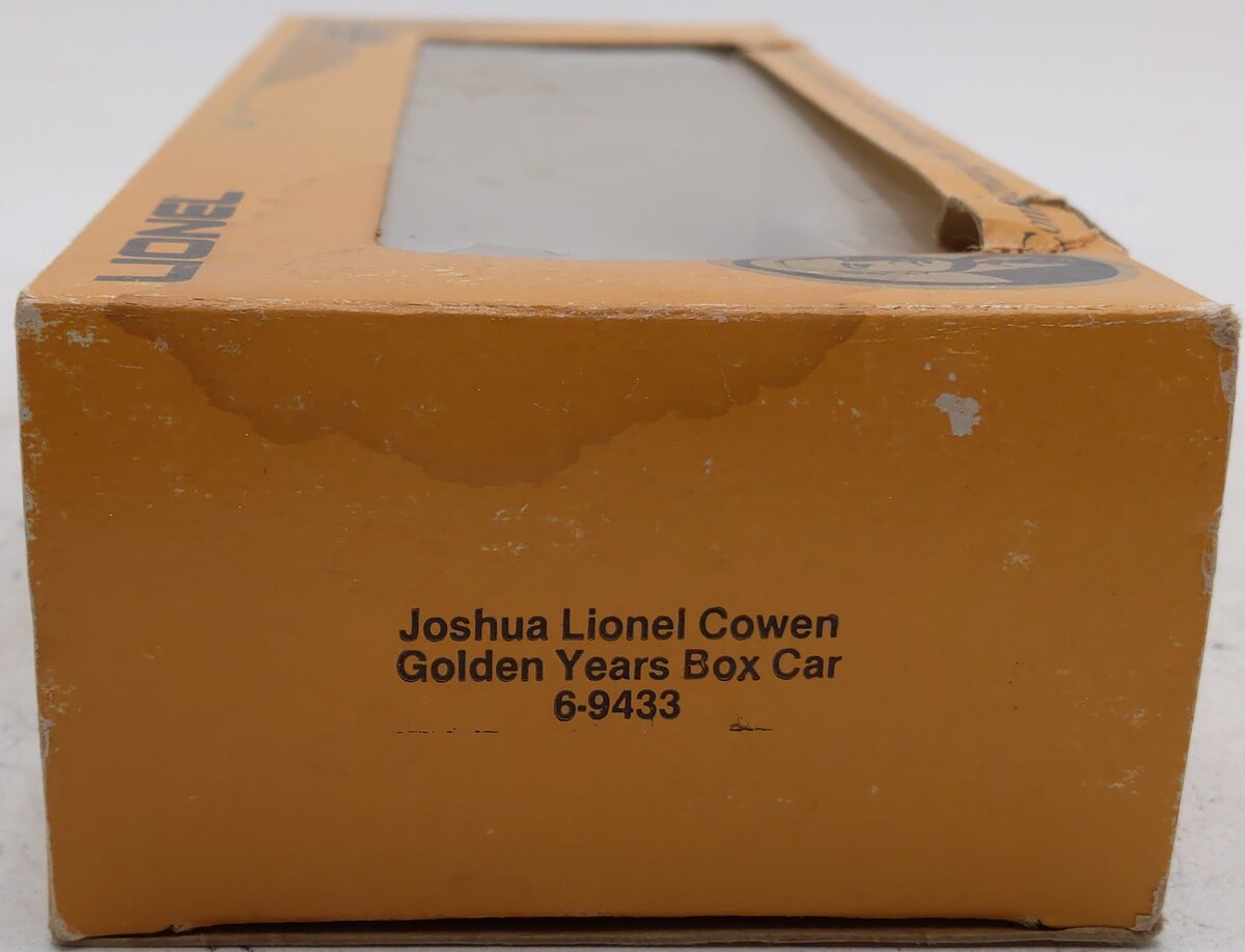 Lionel 6-9433 O Gauge Joshua Lionel Cowen Golden Years Boxcar EX/Box
