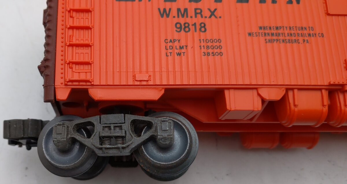 Lionel 6-9818 O Gauge Western Maryland Reefer Car EX/Box