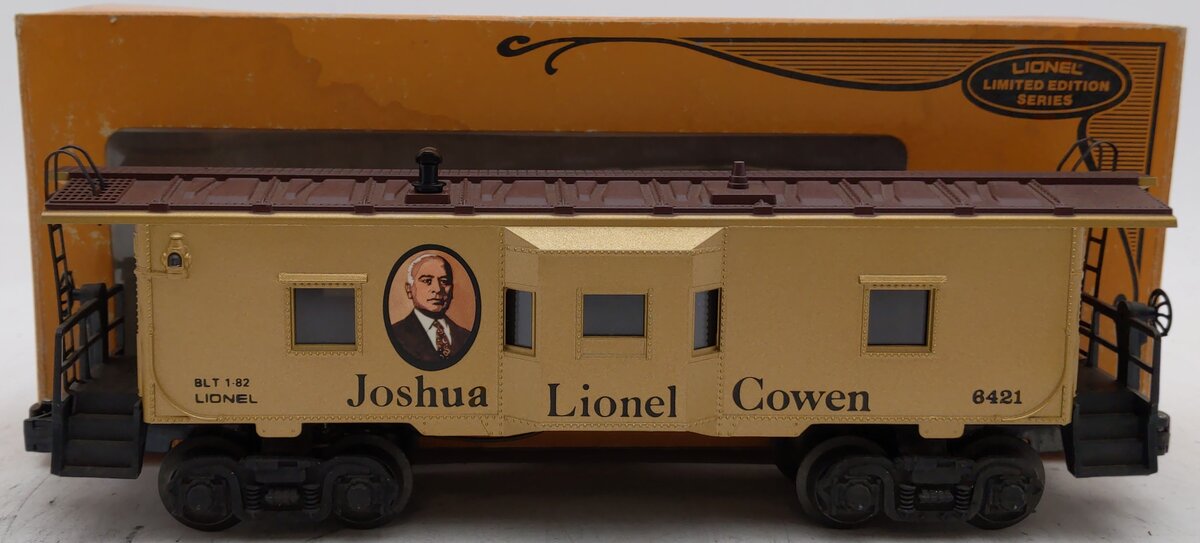 Lionel 6-6421 O Gauge Joshua L. Cowen Bay Window Illuminated Caboose EX/Box