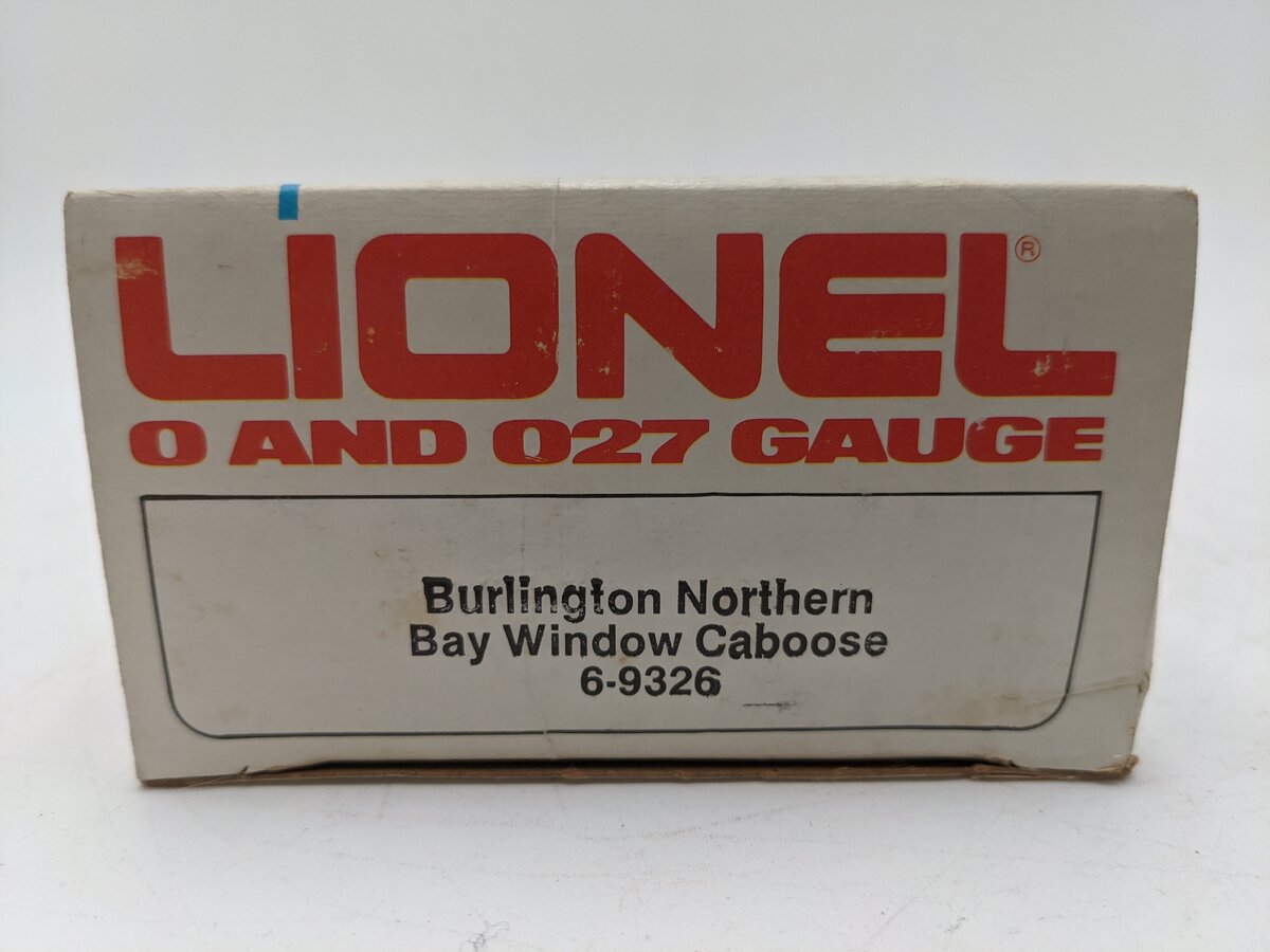 Lionel 6-9326 O Gauge Burlington Northern Bay Window Caboose EX/Box