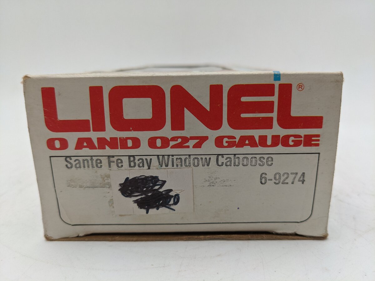 Lionel 6-9274 O Gauge Santa Fe Bay Window Caboose EX/Box