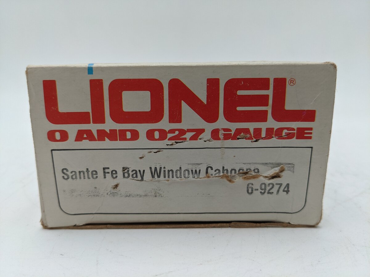 Lionel 6-9274 O Gauge Santa Fe Bay Window Caboose EX/Box