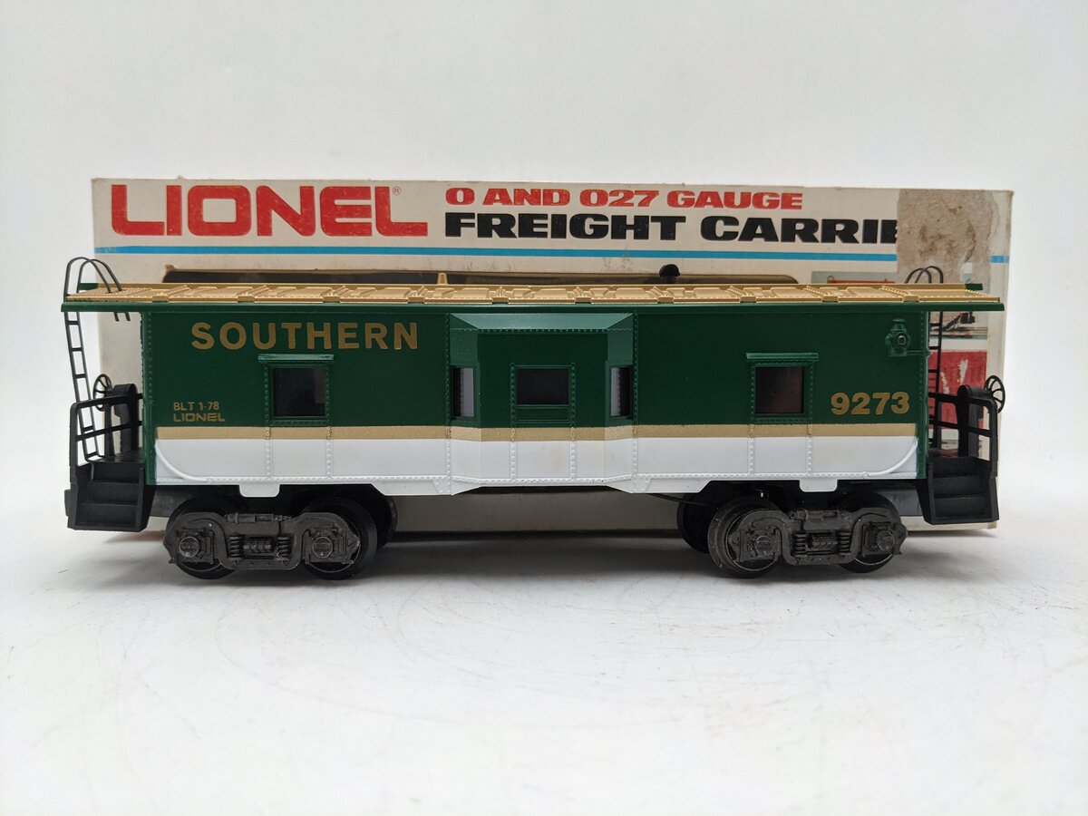 Lionel 6-9273 O Gauge Southern Bay Window Lighted Caboose EX/Box