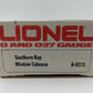 Lionel 6-9273 O Gauge Southern Bay Window Lighted Caboose EX/Box