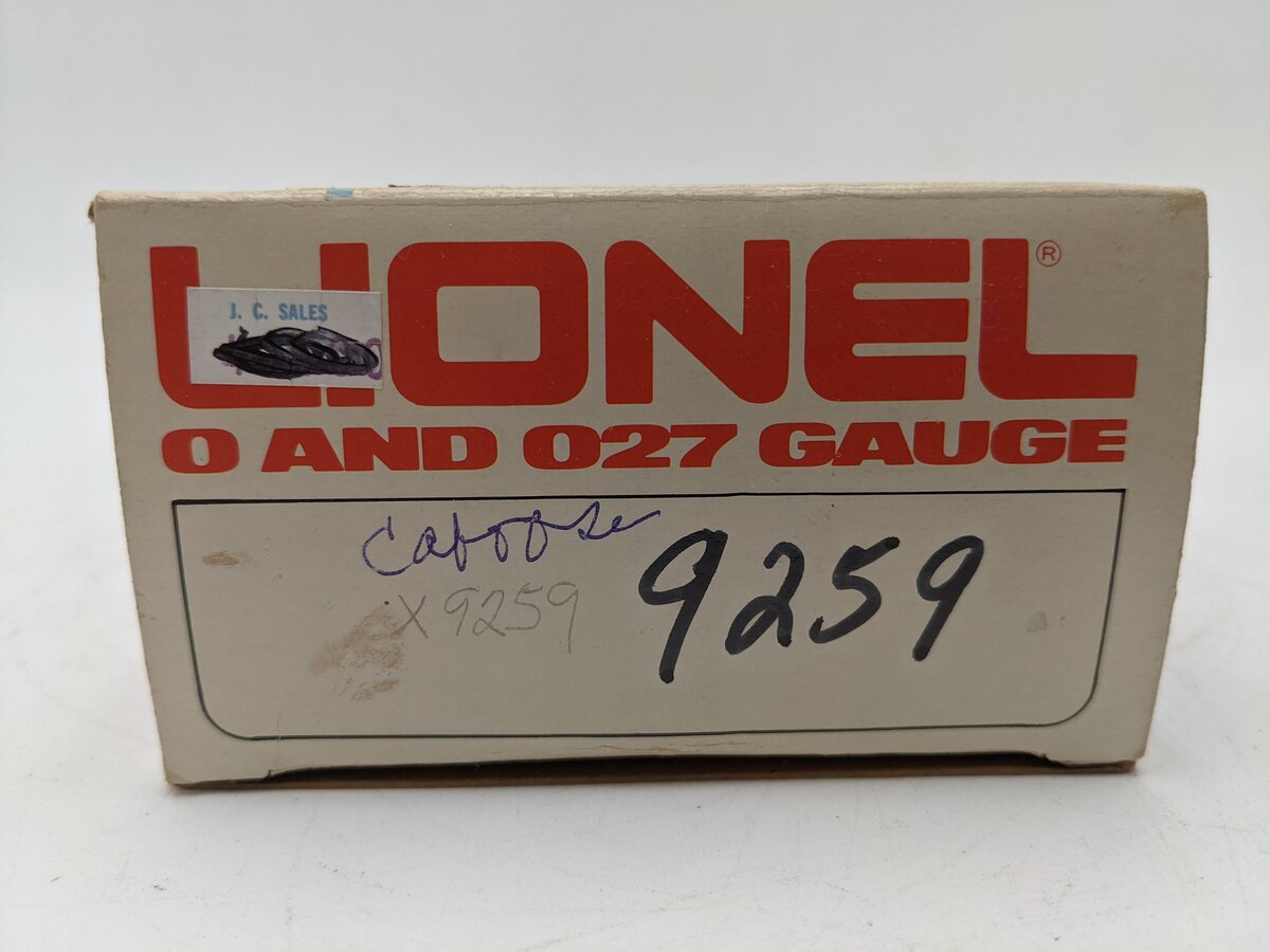 Lionel 6-9259 O Gauge Southern LCCA Bay Window Caboose LN/Box
