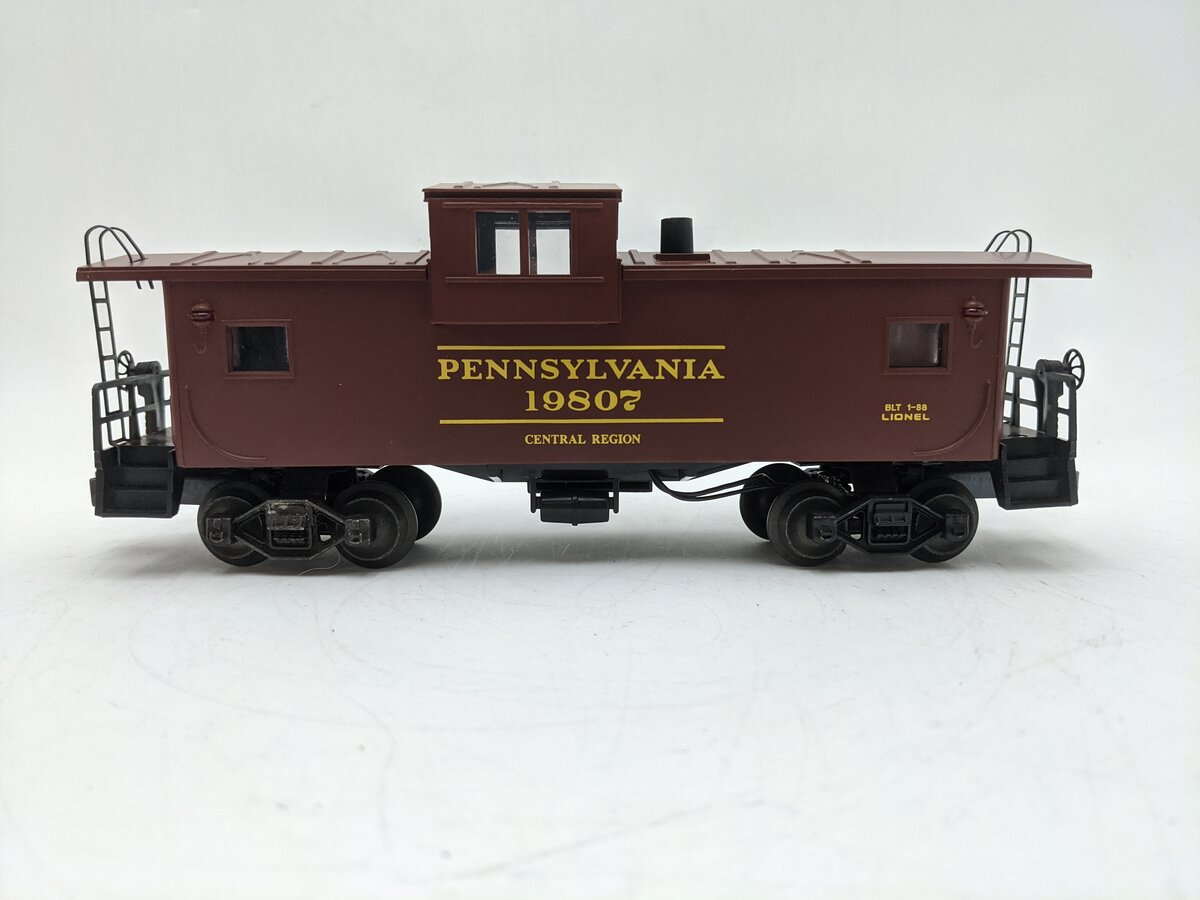 Lionel 6-19807 O Gauge Pennsylvania Extended Vision Smoking Caboose #19807 EX/Box